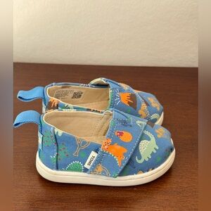 TOMS Toddler Alpargata Dinosaurs - Size 4